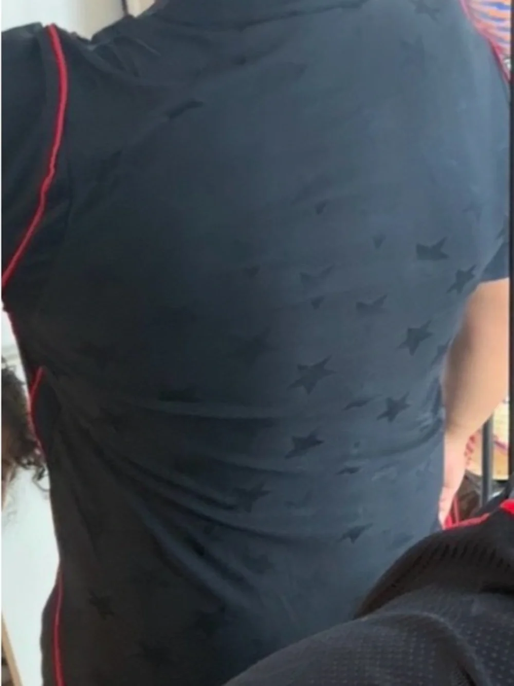Nike Women's Navy USA Performance Jersey with Red Trim